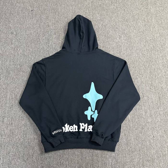 High Street Three Swirls Foam Print Hoodie