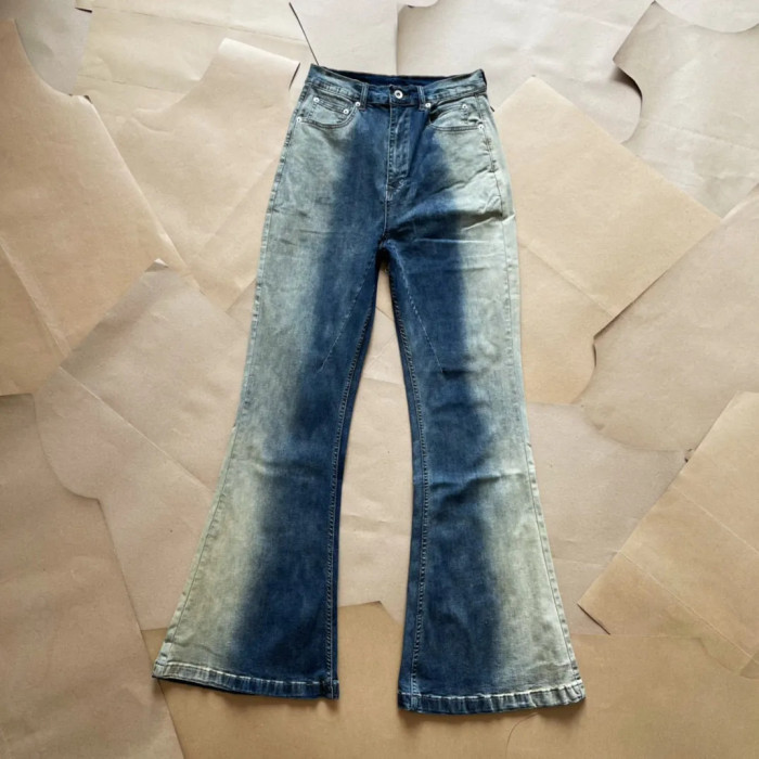 [buy more save more]High Street Cool Gradient Flare Pants