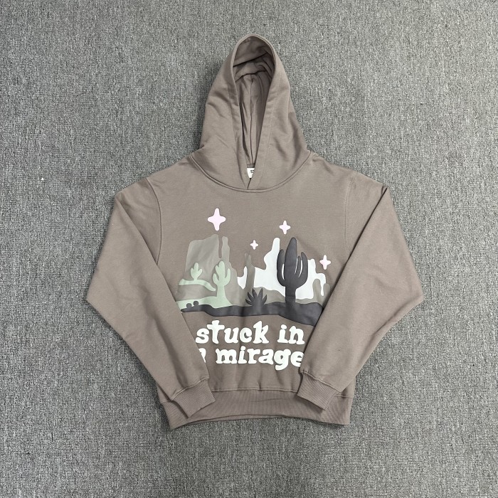 Broken Mountains and Rivers Foam Print Hoodie