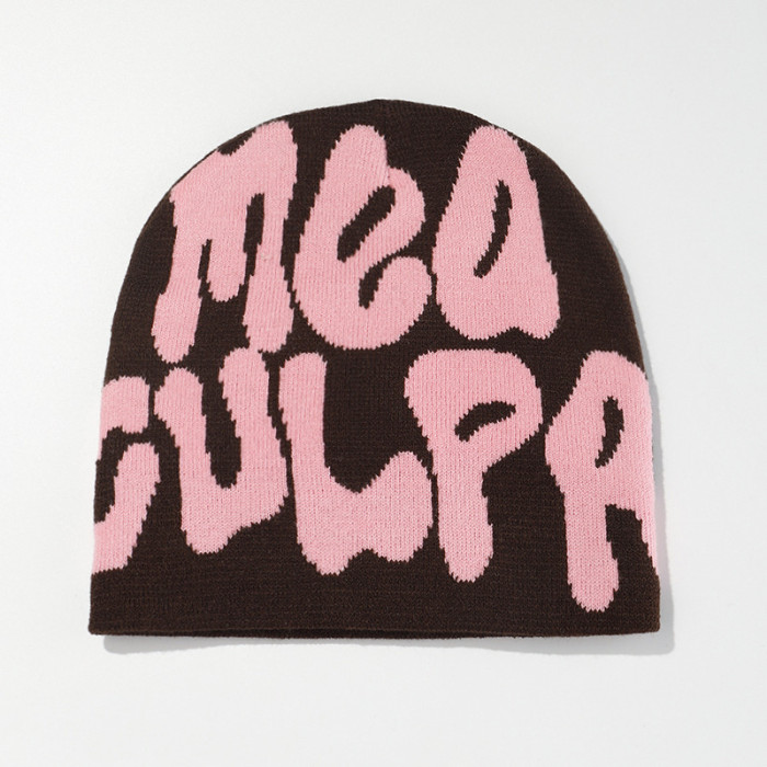 Personality fluid letter knitted hat 15 colors
