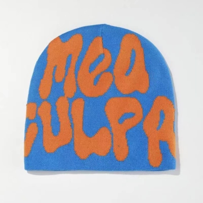 Personality fluid letter knitted hat 15 colors