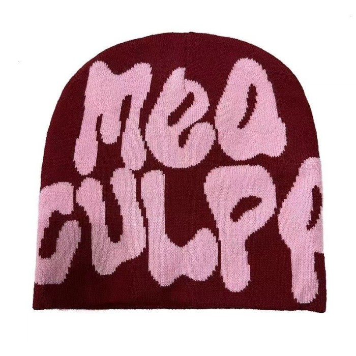 Personality fluid letter knitted hat 15 colors