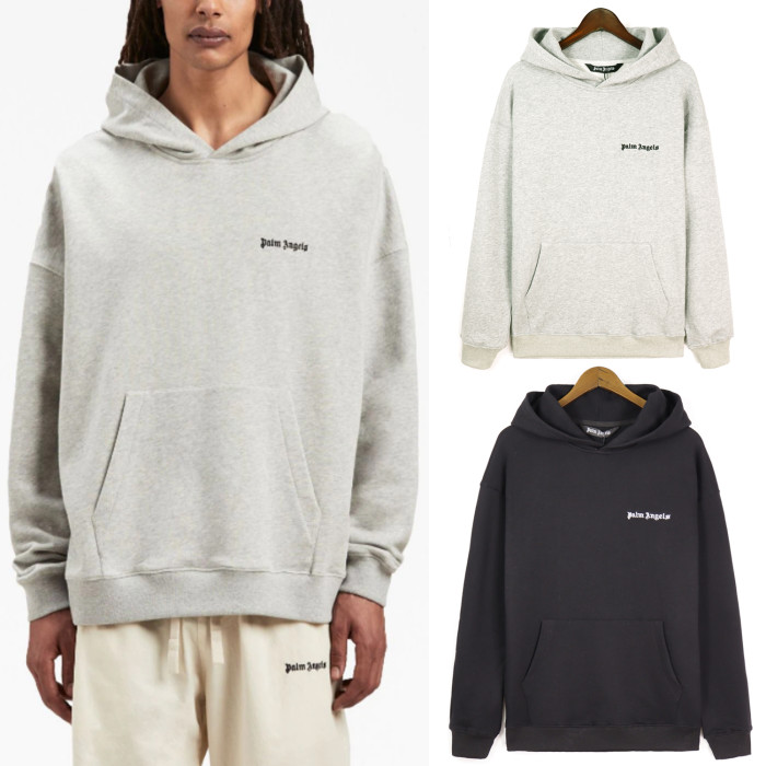 Personalized compact letter embroidery printed hoodie 2 colors