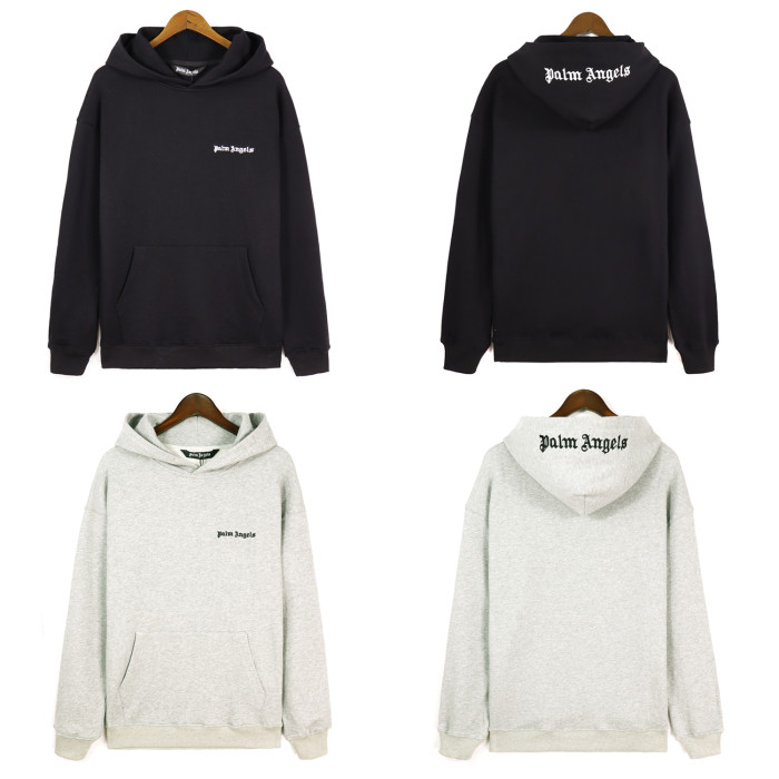 Personalized compact letter embroidery printed hoodie 2 colors