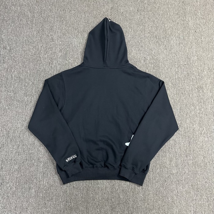 Broken feeling towards the abyss foam printed hoodie