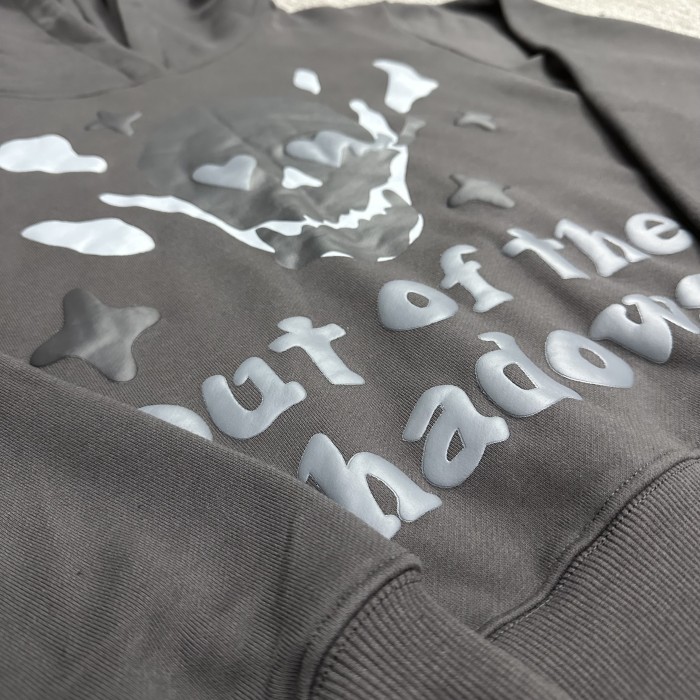 Love Skull hair foam print hoodie