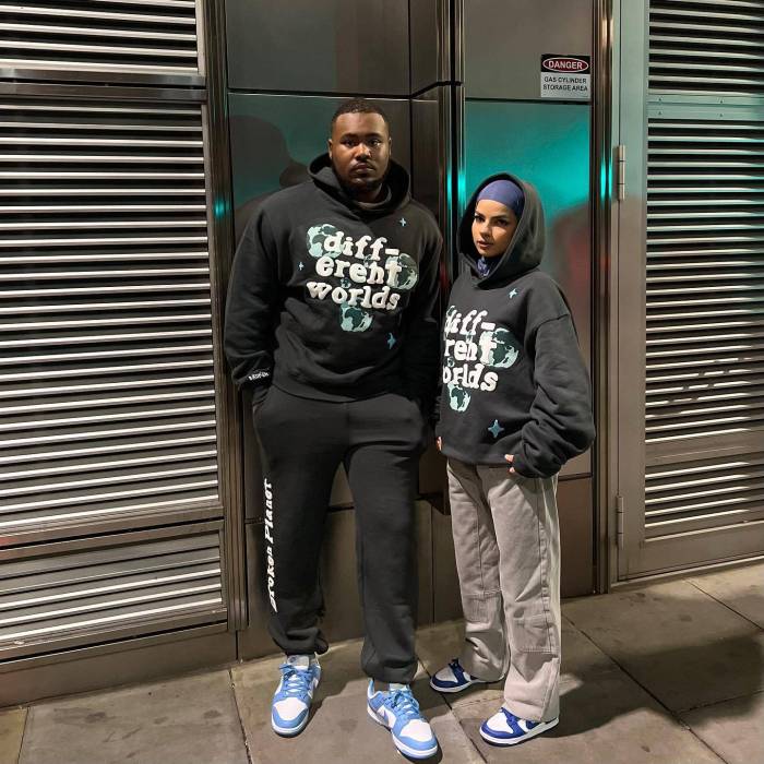 Different world Magic foam printed hoodie
