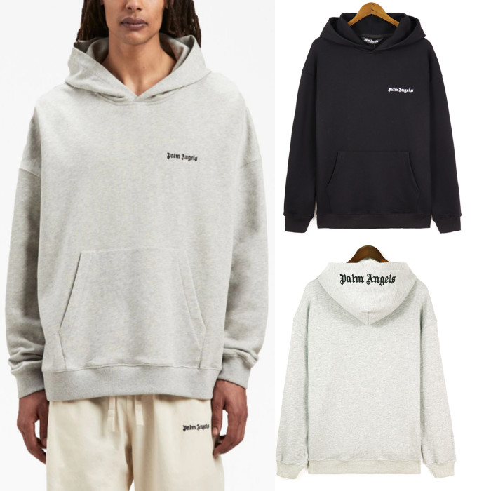 Personalized compact letter embroidery printed hoodie 2 colors