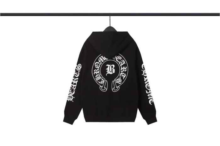[Buy More Save More]High Street Sanskrit Cross Print Hoodie 2 colors
