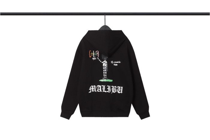 Black And White Striped Matchmaker Print Zip Hoodie