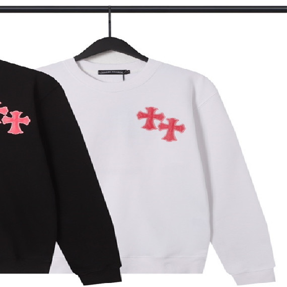 Heavy duty metallic embroidered crew neck sweater 3 colors