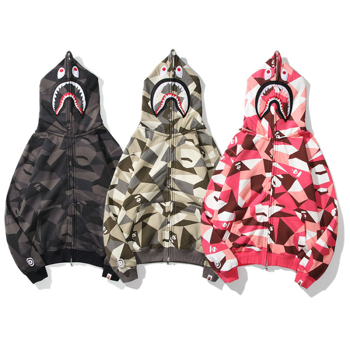 Shark Hooded Sweatshirt Jacket 3 colors