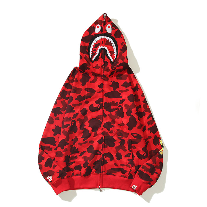 Shark Camouflage Zipper Hooded Jacket 6 colors