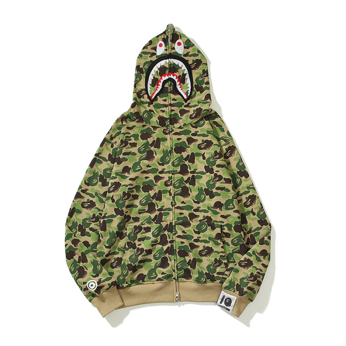 Shark Camouflage Zipper Hooded Cardigan Jacket 3 colors