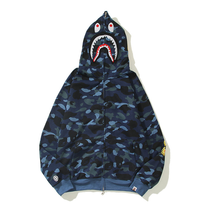 Shark Camouflage Zipper Hooded Jacket 6 colors