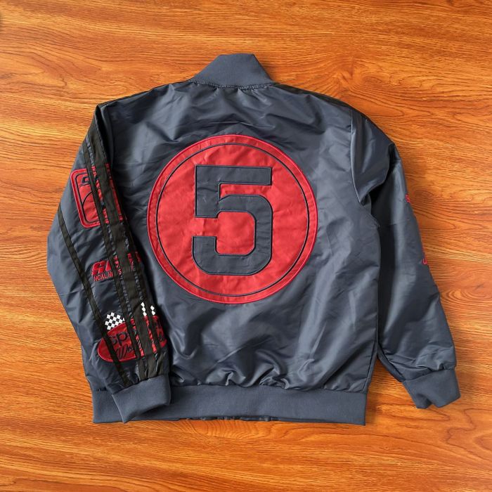 1:1 quality version Baseball Collar Embroidered Jacket 2 colors