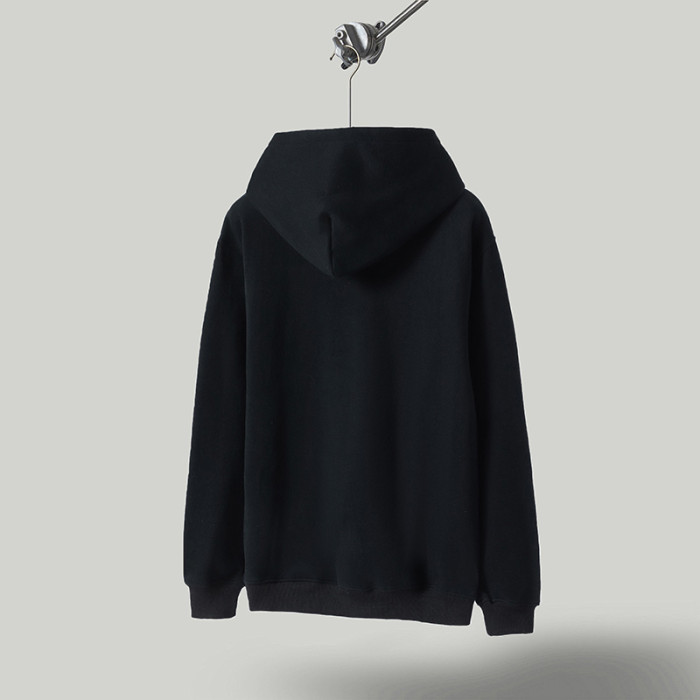 Monogrammed Black Foam Hoodie