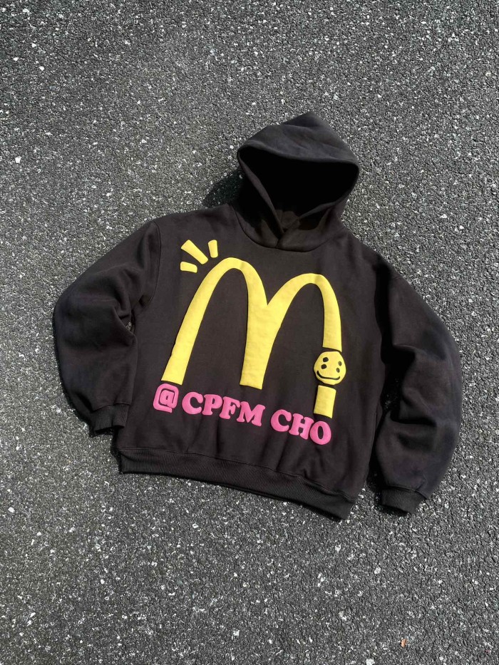 Big M element fleece hoodie