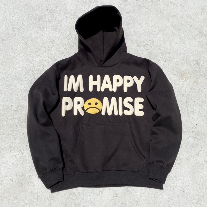 Foam three-dimensional printed fleece hoodie 2 colors
