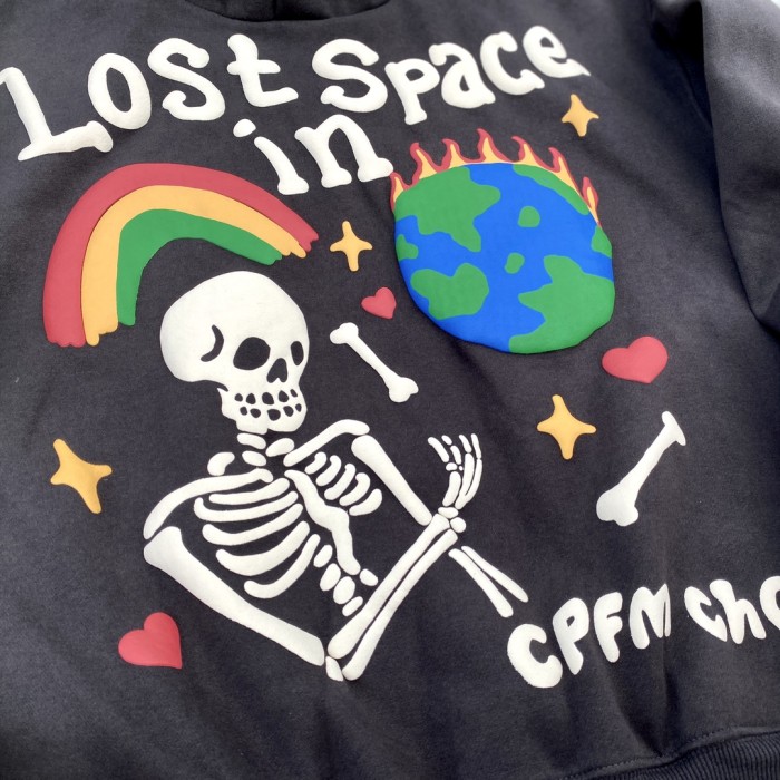 Stray Universe foam three-dimensional printed hoodie