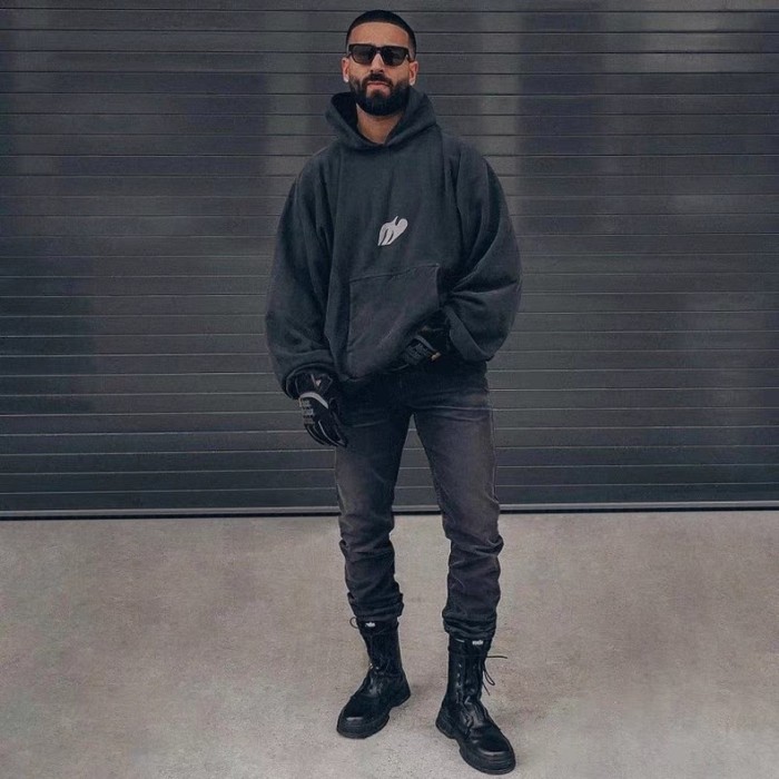 High street reflective hoodie