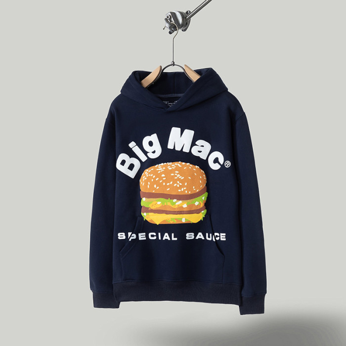 Foam letter hamburger hoodie