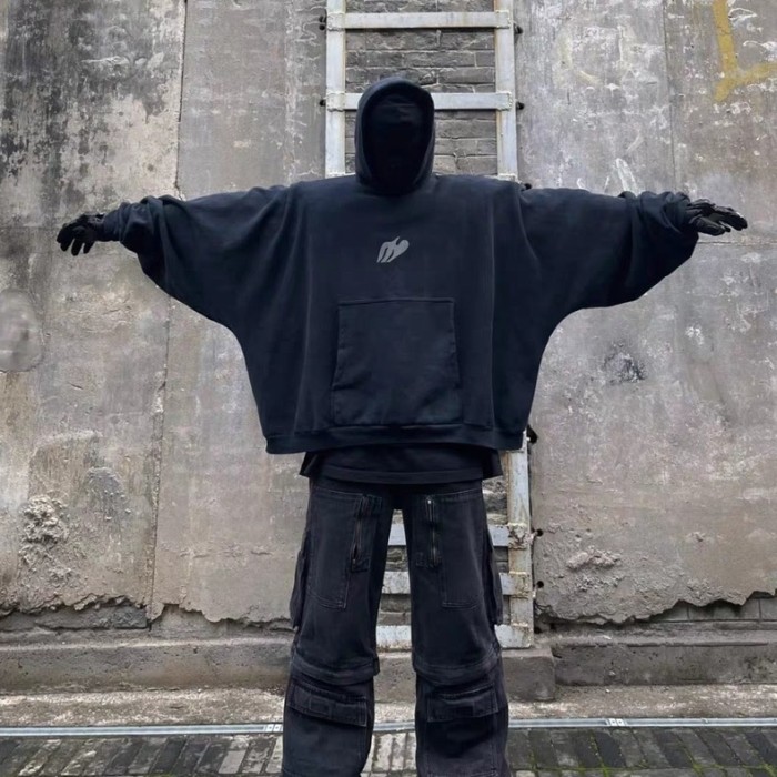 High street reflective hoodie