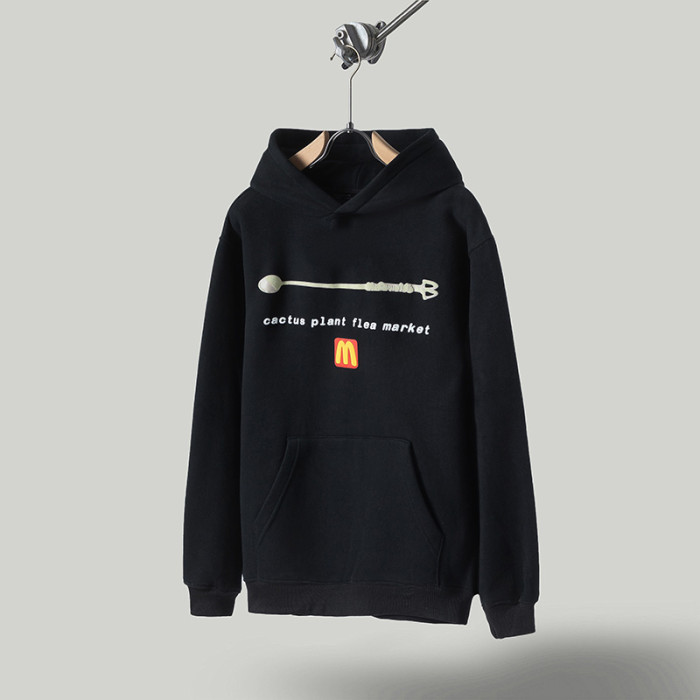 Monogrammed Black Foam Hoodie