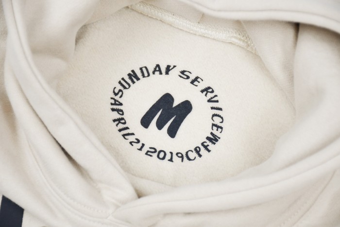 Front and back letter foam printed fleece hoodie