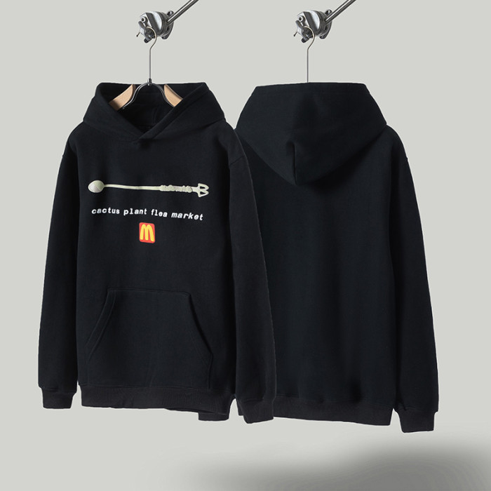 Monogrammed Black Foam Hoodie