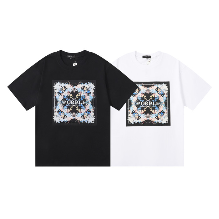 Green Vine Botanical Printed High Gram Short Sleeve T-Shirt 2 colors