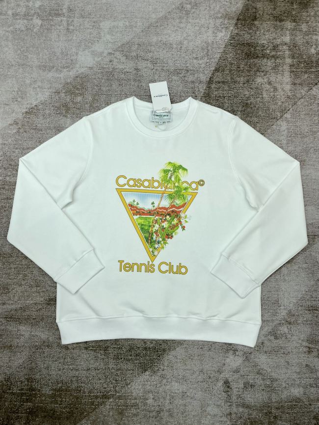 1:1 quality version Inverted Triangle Print Crew Neck Sweatshirt