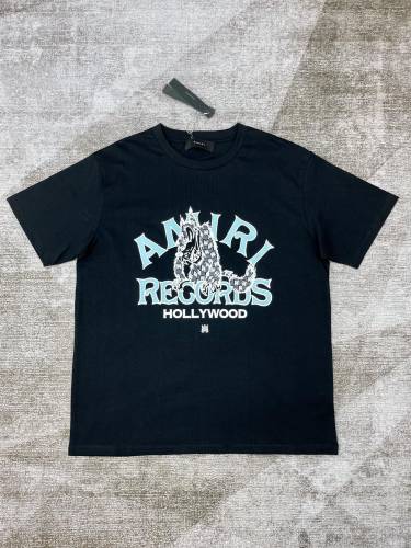 1:1 quality version Wolf and Letter Print tee 2 colors