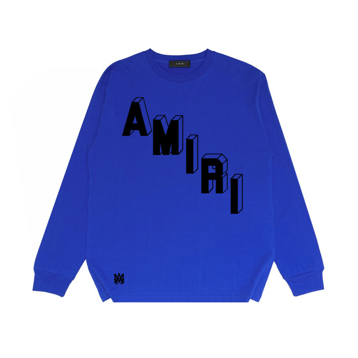 Stereo Alphanumeric Print Long Sleeve T-Shirt 25 colors