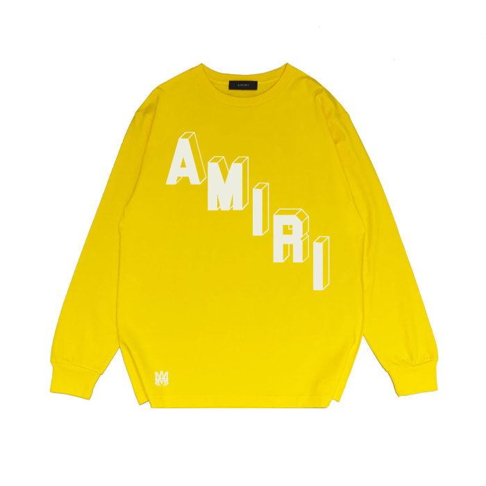 Stereo Alphanumeric Print Long Sleeve T-Shirt 25 colors