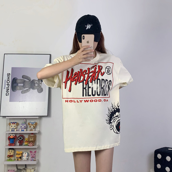 Abstract Alphabet Hand-Painted Printed Tee