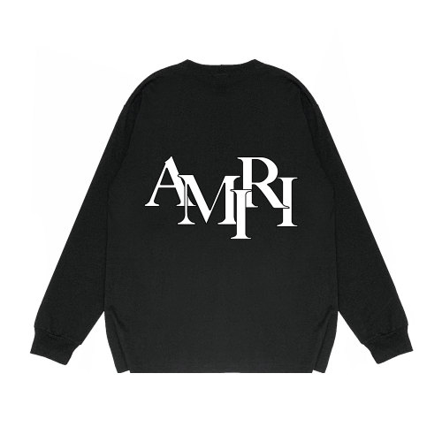 Overlapping Letter Print Long Sleeve T-Shirt 24 colors