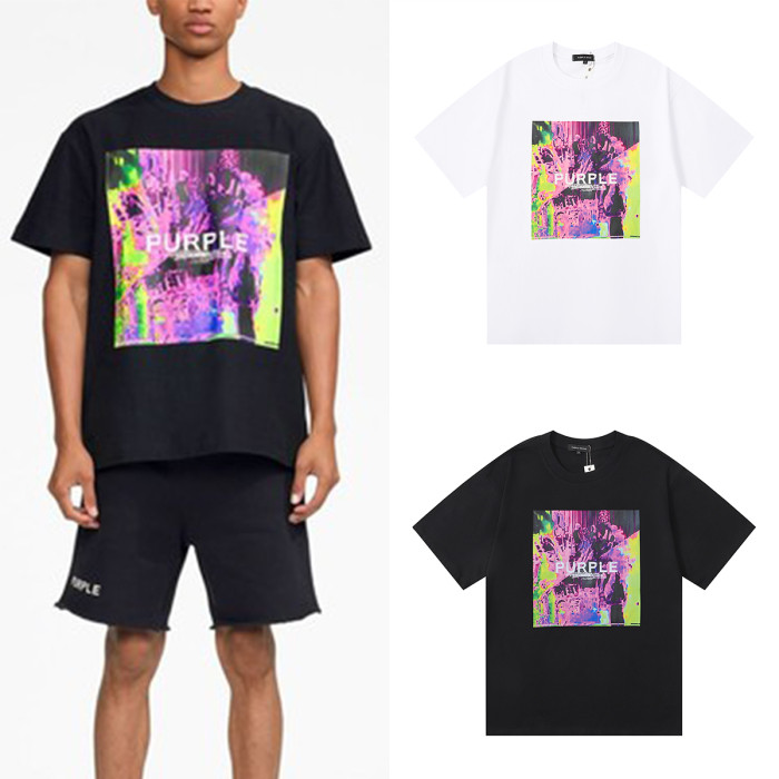 [buy more save more]  Abstract Elements Printed Casual Tee 2 colors