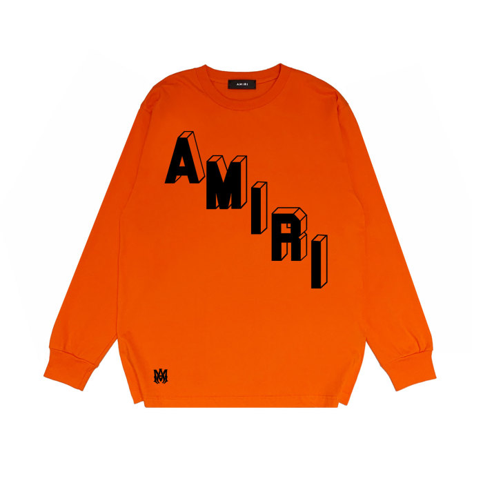 Stereo Alphanumeric Print Long Sleeve T-Shirt 25 colors
