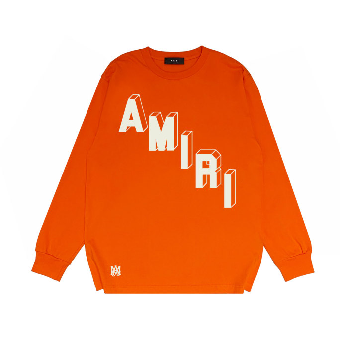 Stereo Alphanumeric Print Long Sleeve T-Shirt 25 colors