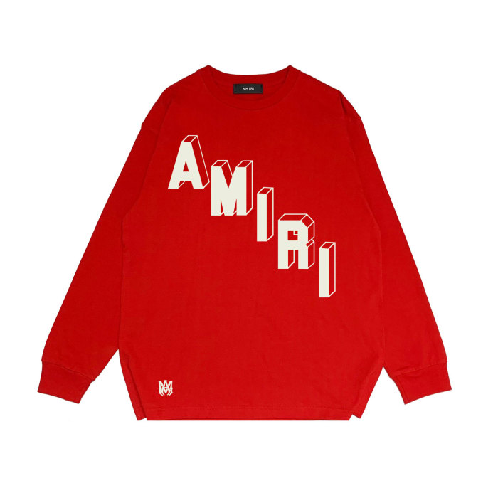 Stereo Alphanumeric Print Long Sleeve T-Shirt 25 colors