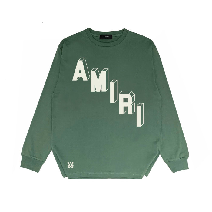 Stereo Alphanumeric Print Long Sleeve T-Shirt 25 colors