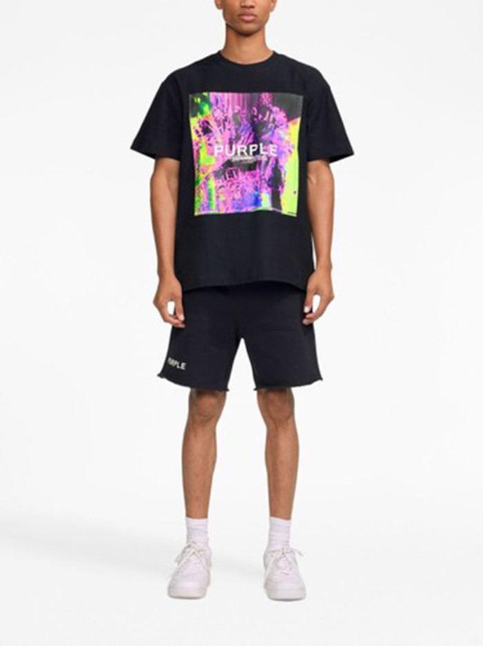 [buy more save more]  Abstract Elements Printed Casual Tee 2 colors