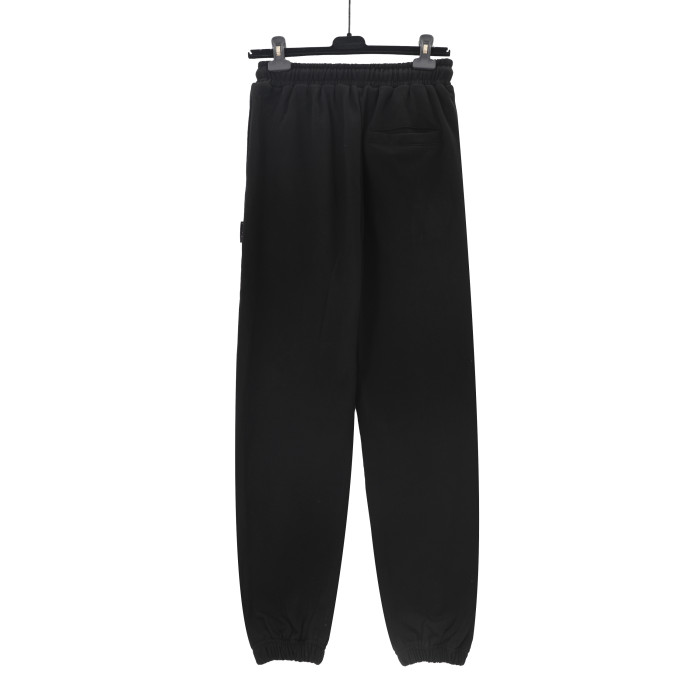 Monogrammed Drawstring Drawstring Casual Pants