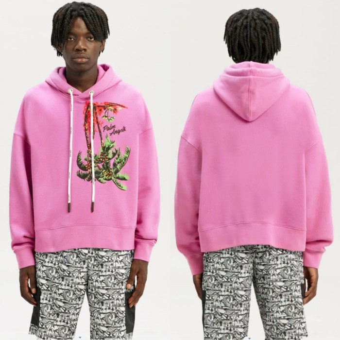 Flame Palm Embroidered Hoodie 2 colors