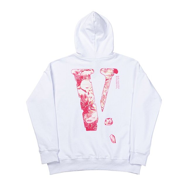 Black and White Sakura Print Hoodie 2 colors