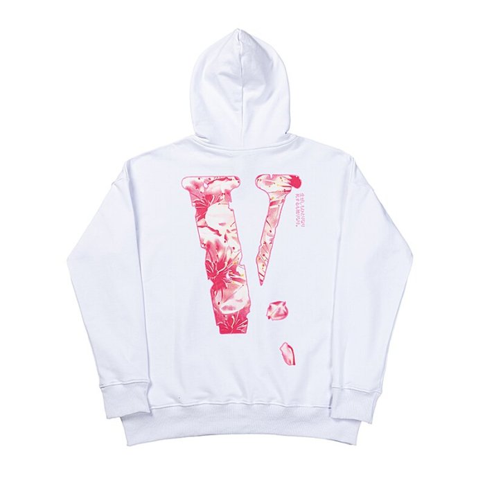 Black and White Sakura Print Hoodie 2 colors