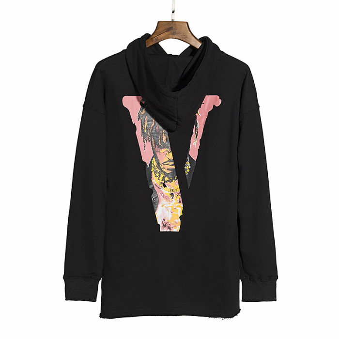 Big V Lava Cutout Print Hoodie 2 colors