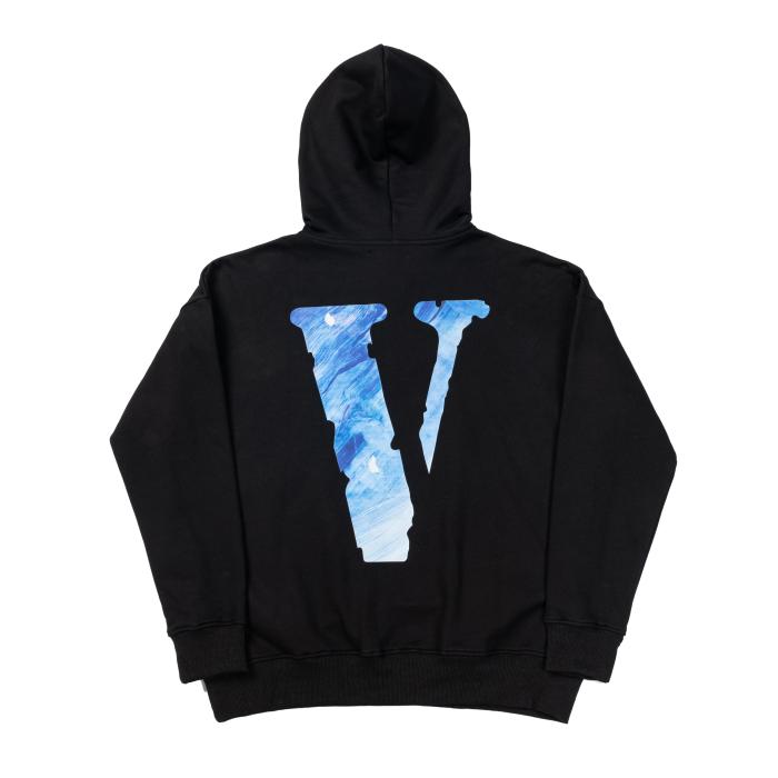 Big V Blue Sky Cutout Print Hoodie 2 colors