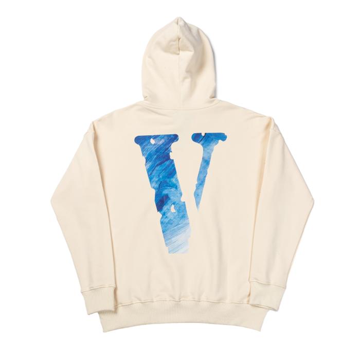 Big V Blue Sky Cutout Print Hoodie 2 colors